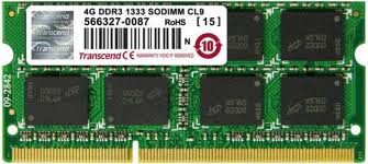 4GB SODIMM DDR3 Transcend