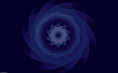 flower, blue, spiral